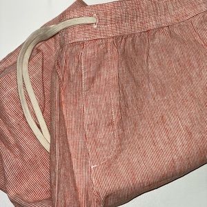 9” Large Men’s Banana Republic Shorts - Pink Stripe & Brown Stripe